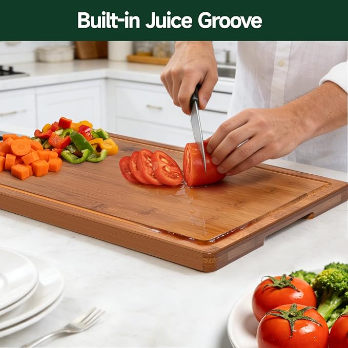 3-Piece Set Bamboo Cutting Board - Image 4
