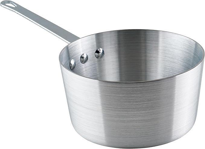 Winco Heavy-Duty Aluminum Tapered Sauce Pan, 2.5 Quart by Winco