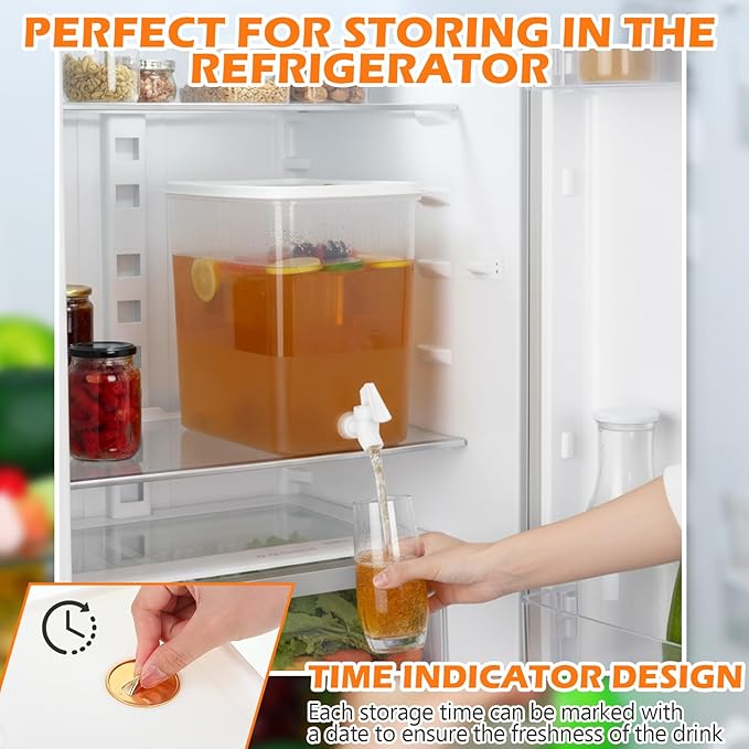 Domensi 2 Pack 2.5 Gallon Drink Dispenser - Image 6