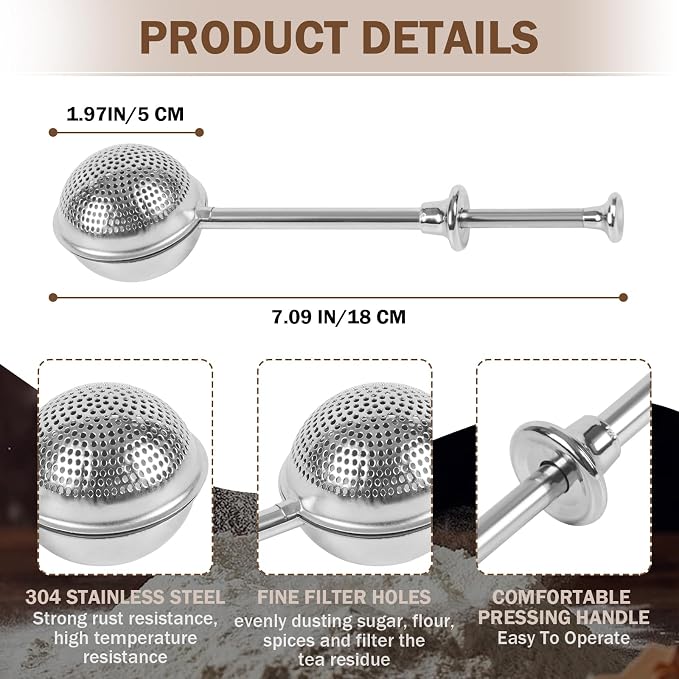 Stainless Steel Tea Strainer, Tea ball Strainers - Image 4