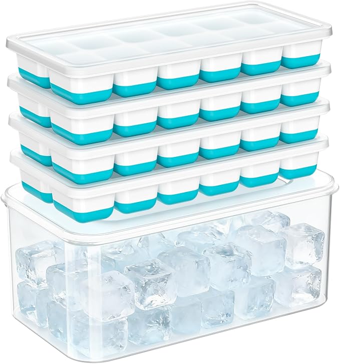 NFK Ice Cube Tray with Lid & Bin by Cusbus