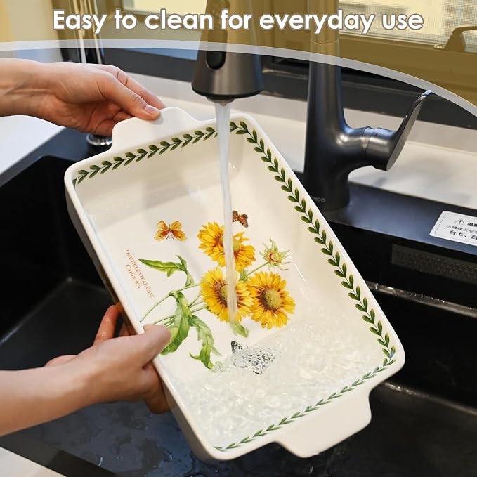 ACMLIFE Ceramic Casserole Dish Set, Ceramic Baking Dish - Image 9