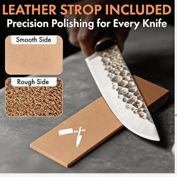 Premium Rolling Knife Sharpener kit, High Carbon 400, & 3000 Replacement Discs - Image 5