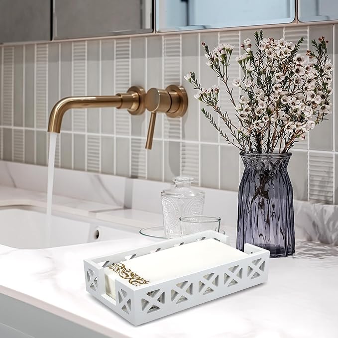 Guest Towel Holder Tray for Bathroom Napkin Holder Modern Disposable Hand Towel - Image 6
