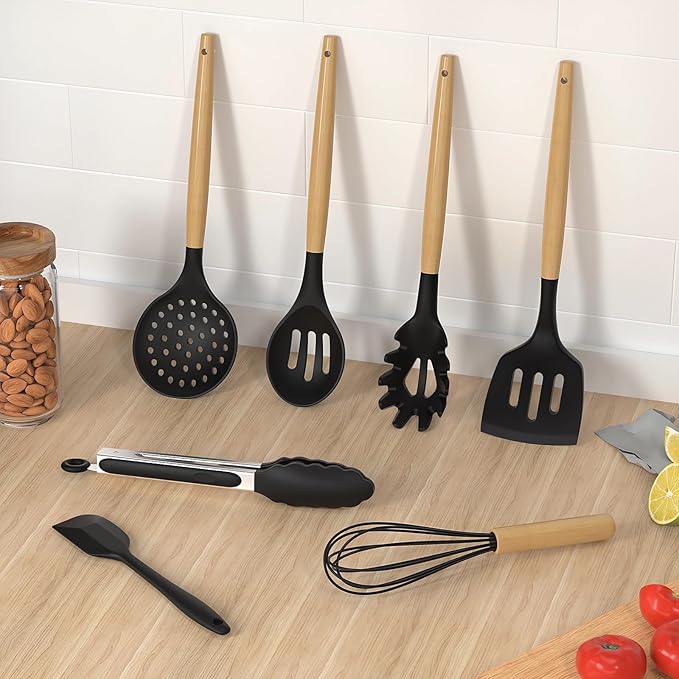Silicone Cooking Utensils Set Utensil Sets - Image 3