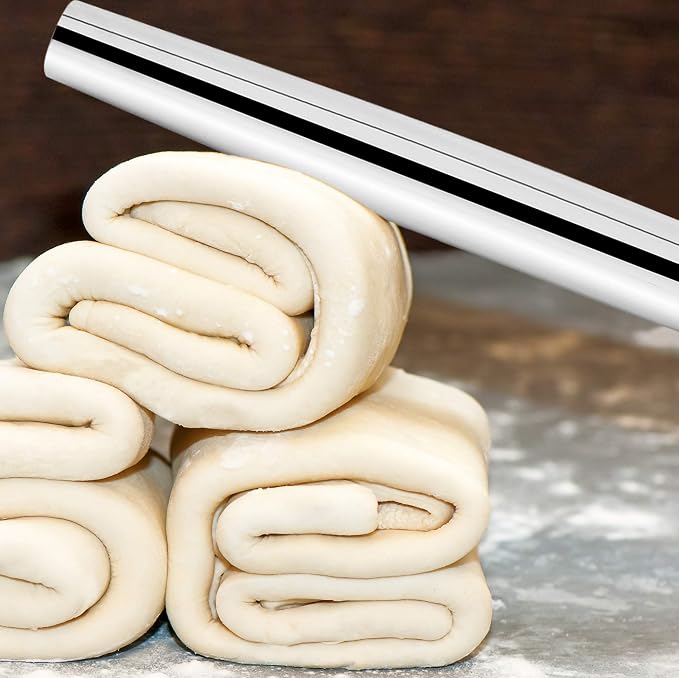 Fox Run Stainless Steel Rolling Pin, Tapered French Rolling Pin - Image 6