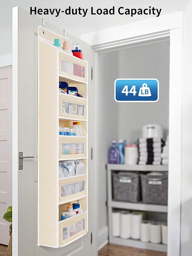 JARLINK 2 Pack Over The Door Organizer Storage, 5 Shelf Hanging Door Organizer - Image 6