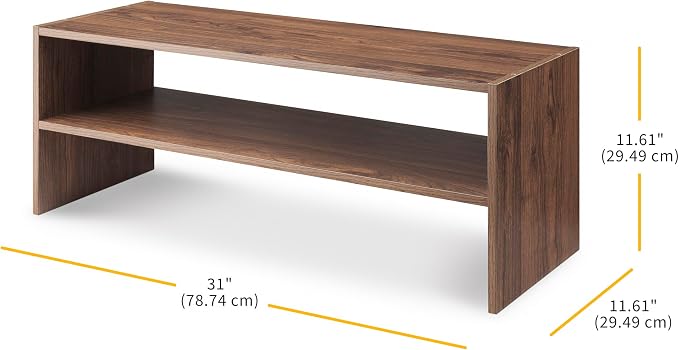 Whitmor Wood Stackable 2-Shelf Shoe Rack, 31 inches - Image 3