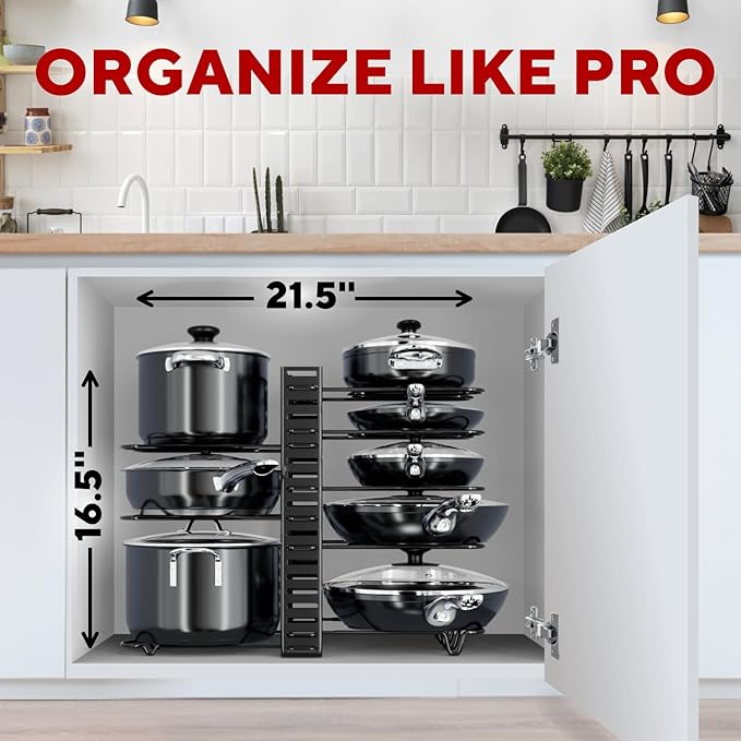 Pots and Pans Organizer Under Cabinet - Image 3