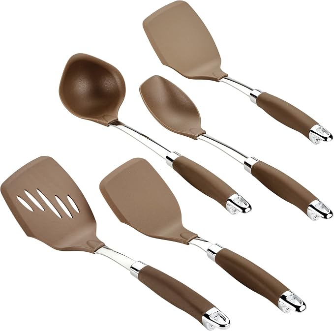 Anolon SureGrip Gadgets Nonstick Utensil Kitchen Cooking Tools Set, 5 Piece by Anolon