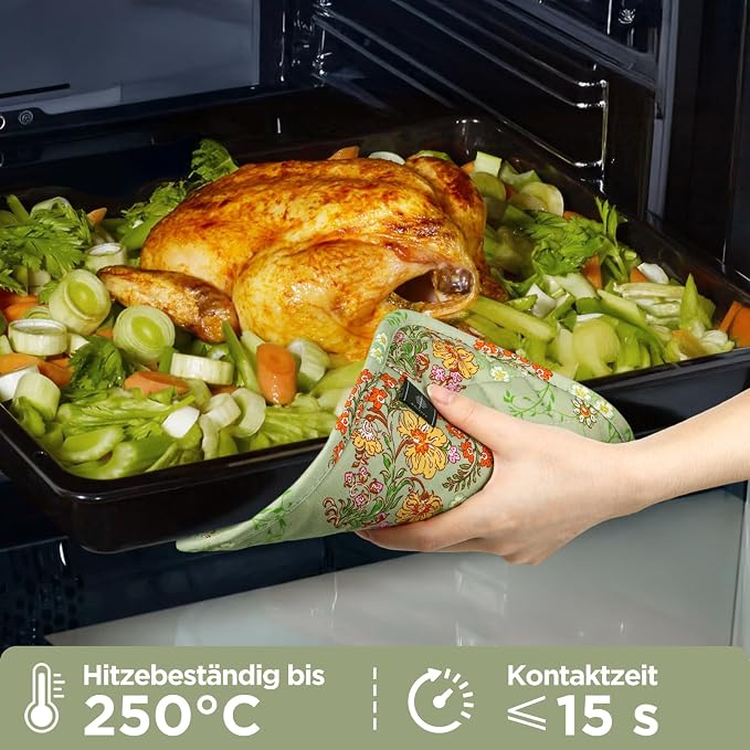 BONTHEE Pot Holders for Kitchen Heat Resistant Hot Pads for Countertops Oven - Image 2