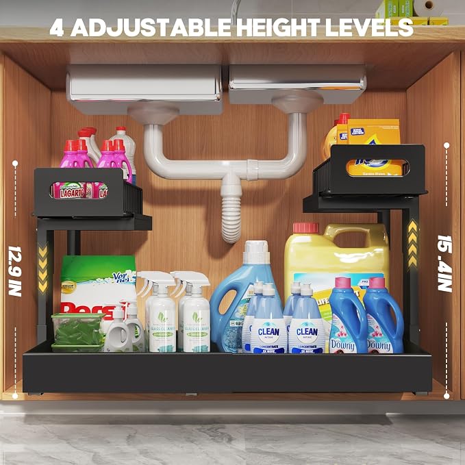 1 Pack Expandable Under Sink Organizers And Storage - Image 8