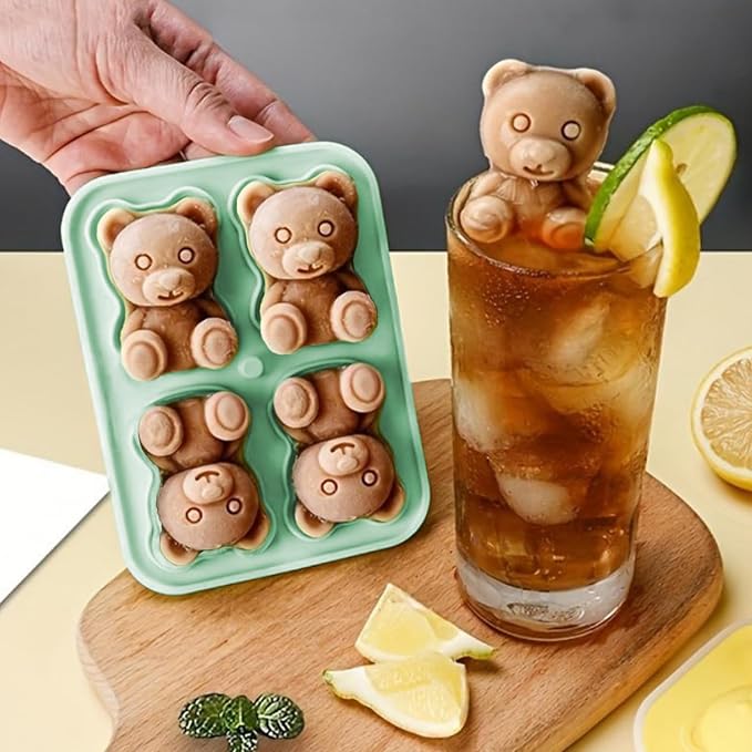 3D Bear Ice Cube Mold, Large Ice Cube Trays - Image 5