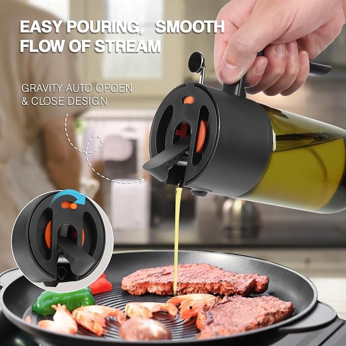 2-IN-1 500ml/17oz Light-Blocking Dark Oil Sprayer - Image 6