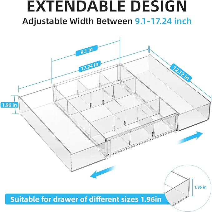 Marbrasse Expandable Desk Drawer Organizer, Desk Organizers and Accessories - Image 2