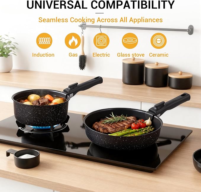 Ammeloo 21 Pcs Pots and Pans Set Non Stick - Image 6