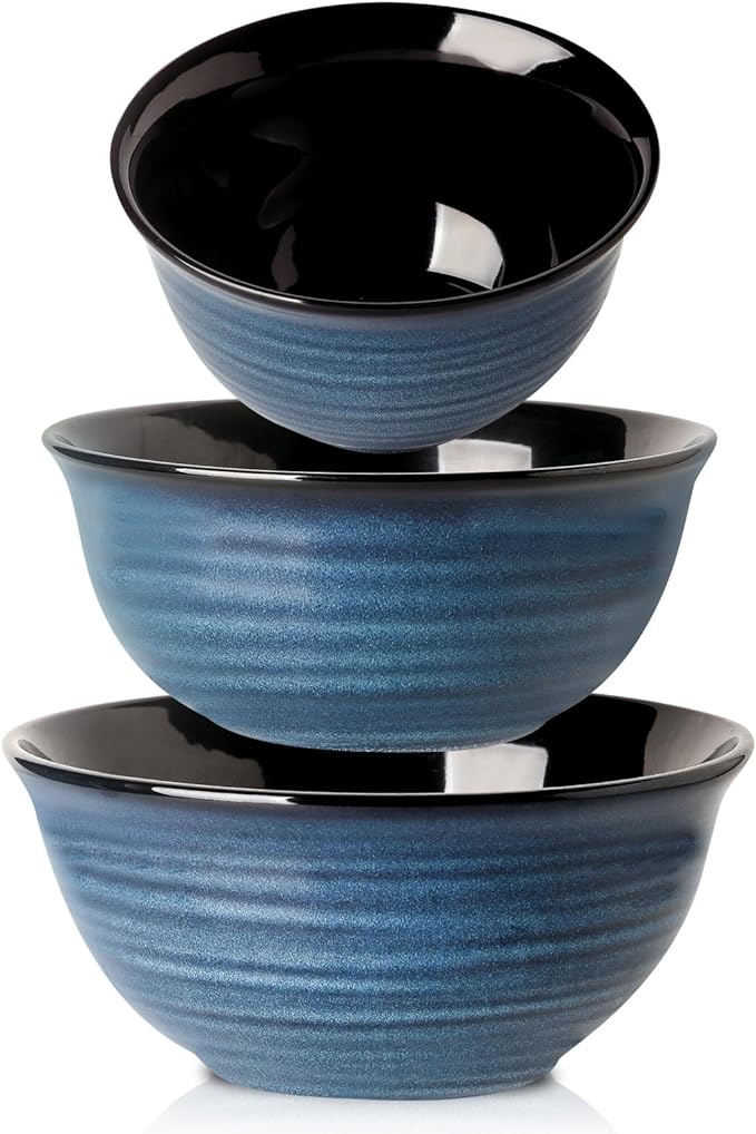 HASENSE Mixing Bowls, Ceramic Serving Bowls Set by Hasense