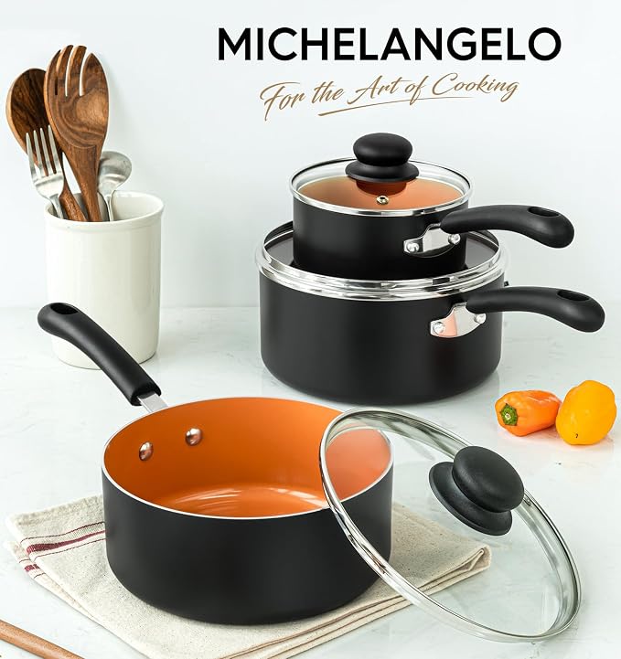 MICHELANGELO Nonstick Sauce Pan - Image 7