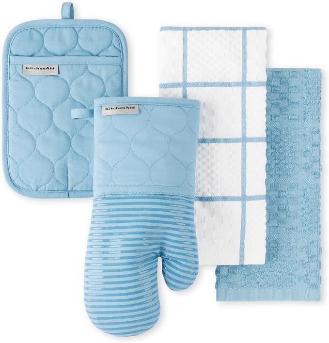KitchenAid Quilted Cotton Terry Cloth Oven Mitt, Pot Holder, Kitchen Towel by KitchenAid