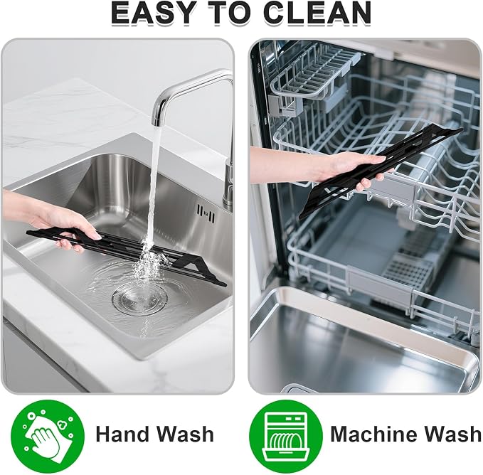 HANZENMA Triangular Sink Rack, Foldable Sink Drying mat, Heat-Resistant - Image 6