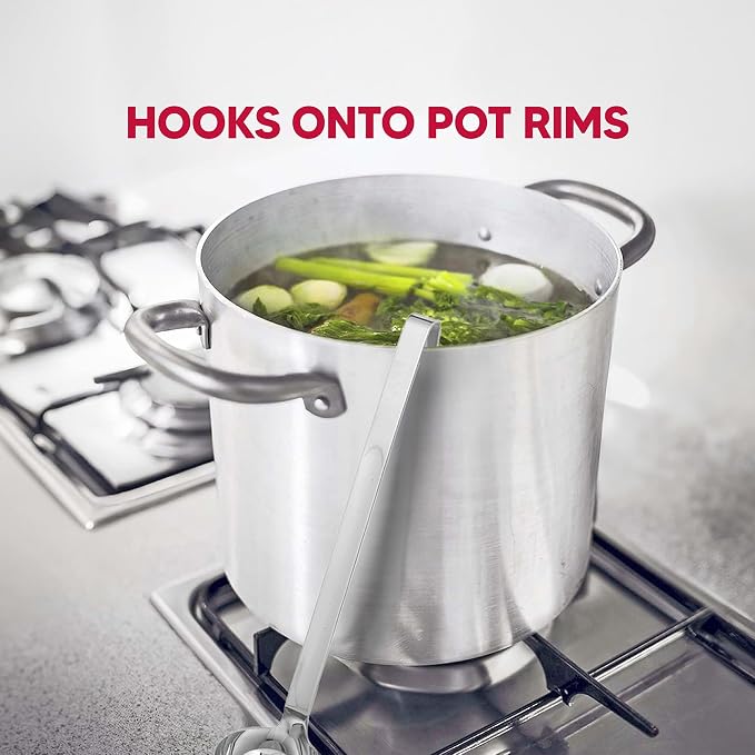 HIC Kitchen Oval Straining Ladle - Image 4
