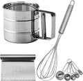Silver Flour Sifter Baking Tool Set, DLAND Stainless Steel 4-Piece Kit by Unknown