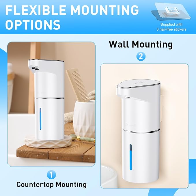 Fantictas Automatic Soap Dispenser, Touchless Hand Wall Mount Rechargeable 3 - Image 7