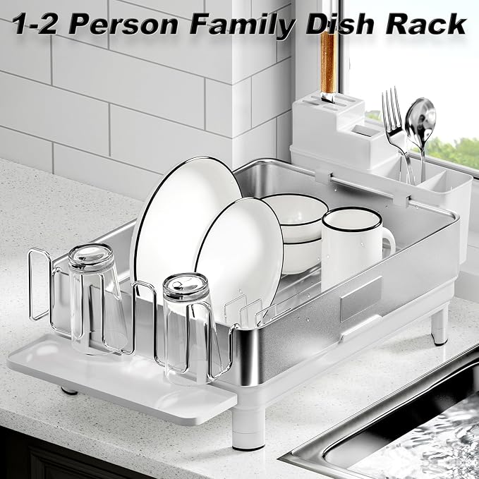 Ewaiira Dish Drying Rack, 304 Stainless Steel Dish Racks - Image 2