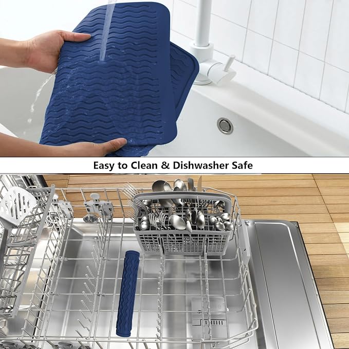 ZLR Silicone Dish Drying Mat & Heat Resistant Trivet - Image 8