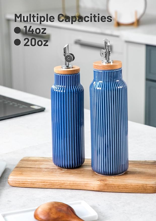 Nucookery 20oz Ceramic Olive Oil Dispenser Bottle - Image 7