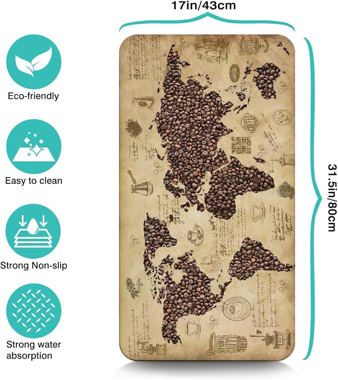 Coffee Mat 17inx31.5in, Coffee Bar Mat - Image 2