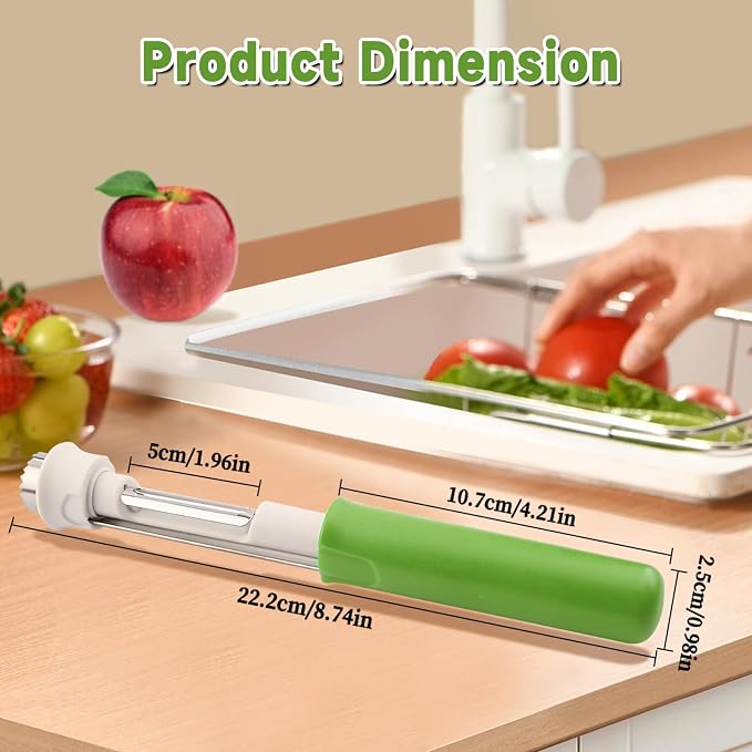 2 in 1 Apple Corer and Peeler Tool, Fruit Vegetable Corer and Peeler Tool - Image 6