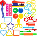 32-Piece Dough Tool Set for Kids – Dough Play Tools by OunNana