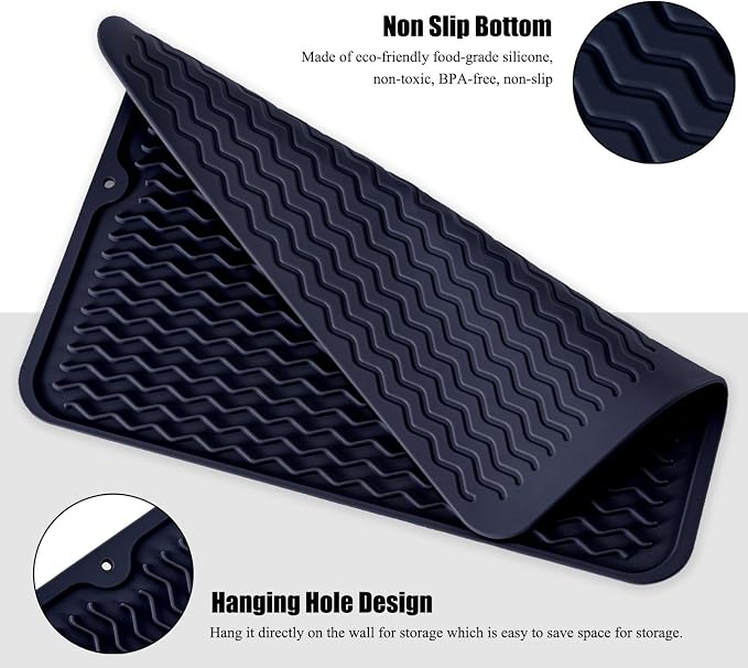 Silicone Dish Drying Mat for Multiple Usage, Easy clean, Eco-friendly, - Image 3
