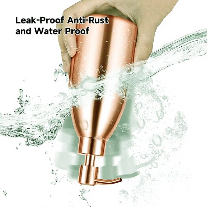 304 Stainless Steel Soap Dispenser 16oz Rust-Proof Liquid Soap Pump Bottle - Image 4