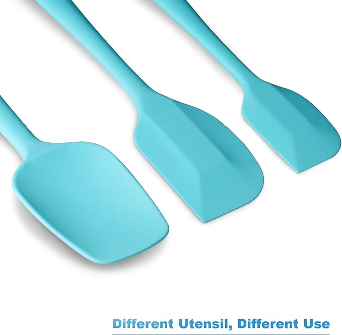 Silicone Spatula 3‑Piece Set Heat Resistant 600°F Non‑Stick Rubber Spatulas - Image 6