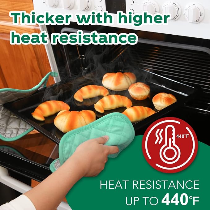 Joyhalo 6 Pack Pot Holders for Kitchen, Cotton Oven Holder - Image 4