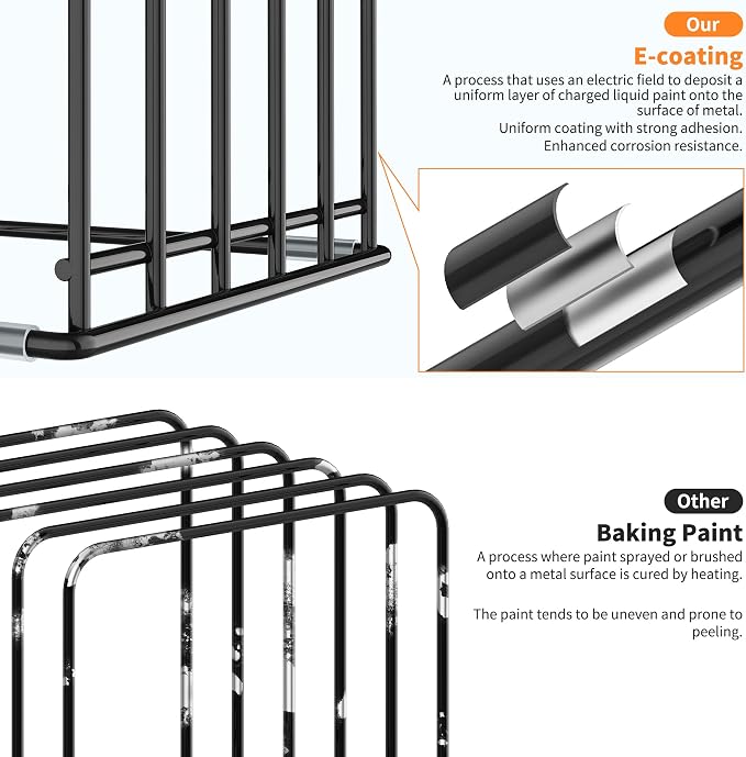 KORRTFID Kitchen Cabinet Organizer, Steel Cookware Holder, Divided Holder - Image 8