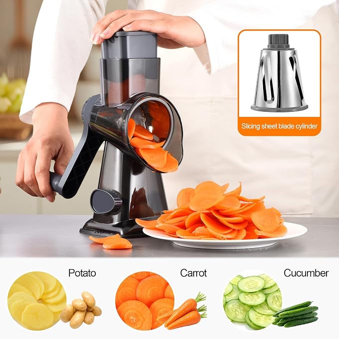 Rotary Cheese Grater Hand Crank - Image 4