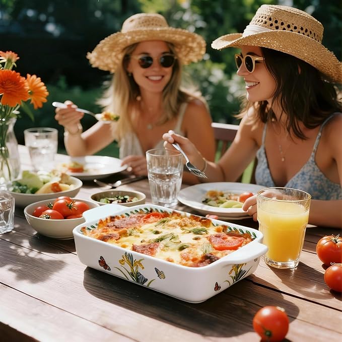 ACMLIFE Ceramic Casserole Dish Set, Ceramic Baking Dish - Image 5