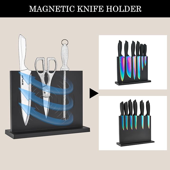 15-Piece High Carbon Stainless Steel Kitchen Knife Set - Image 5