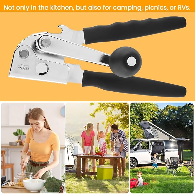 Commercial Can Opener, Crank Can Openers Manual, Heavy Duty Handheld Stainless - Image 8