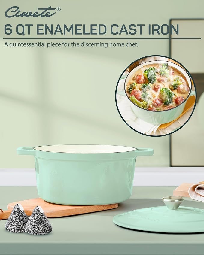 Ciwete 6 QT Dutch Oven Pot - Image 2