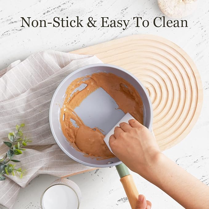ROCKURWOK Ceramic Nonstick Sauce Pan, 3 QT Pot - Image 5