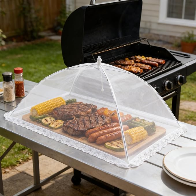 Extra Large Mesh Food Covers for Outside Collapsible and Reusable Food Tents - Image 5