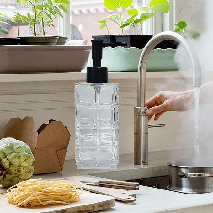 Clear Glass Soap Dispenser - Image 5