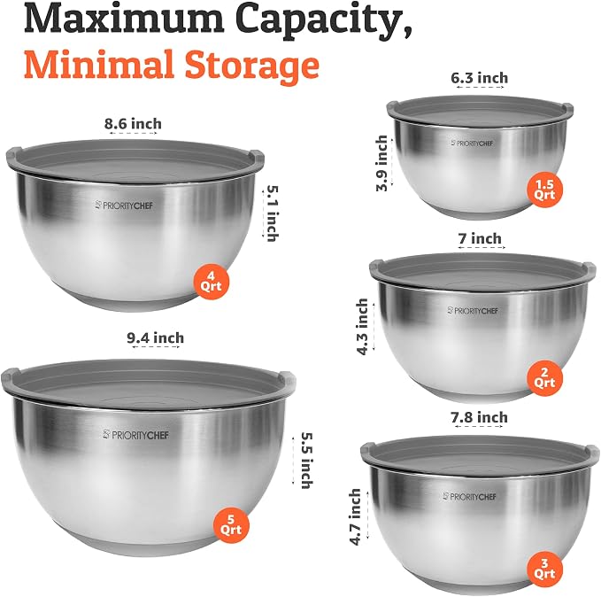 Priority Chef Premium Mixing Bowls - Image 3