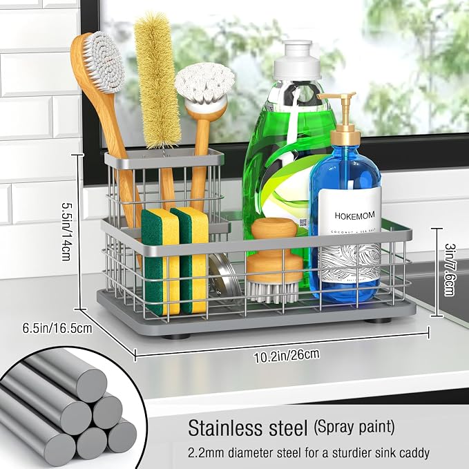 Kitchen Sink Caddy Organizer, Sponge Holder - Image 4