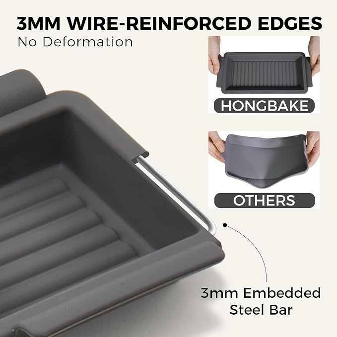 HONGBAKE Bakeware Sets, Baking Pans Set - Image 8