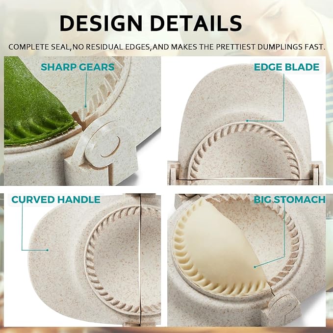 Empanada Maker Press, 6-Inch Extra Large Dumpling Maker Set - Image 6